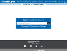 Tablet Screenshot of leafbuyer.com